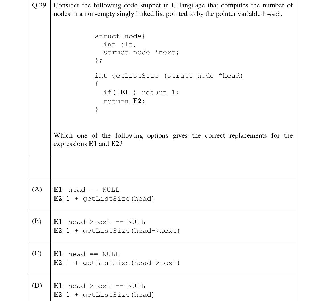 GATE 2026 CS question 39