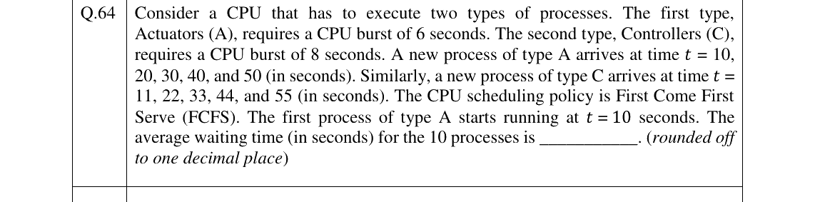 GATE 2026 CS question 64