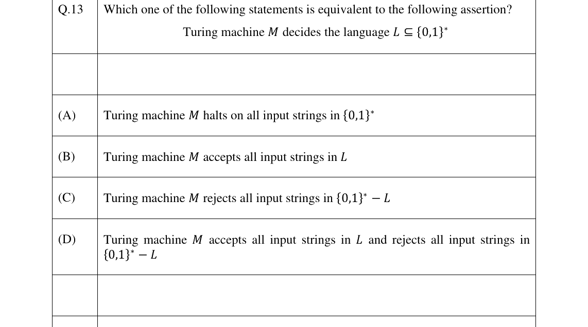 GATE 2026 CS question 13