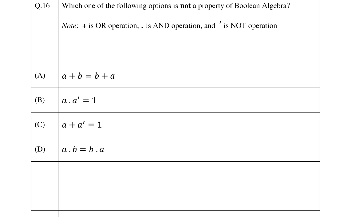 GATE 2026 CS question 16