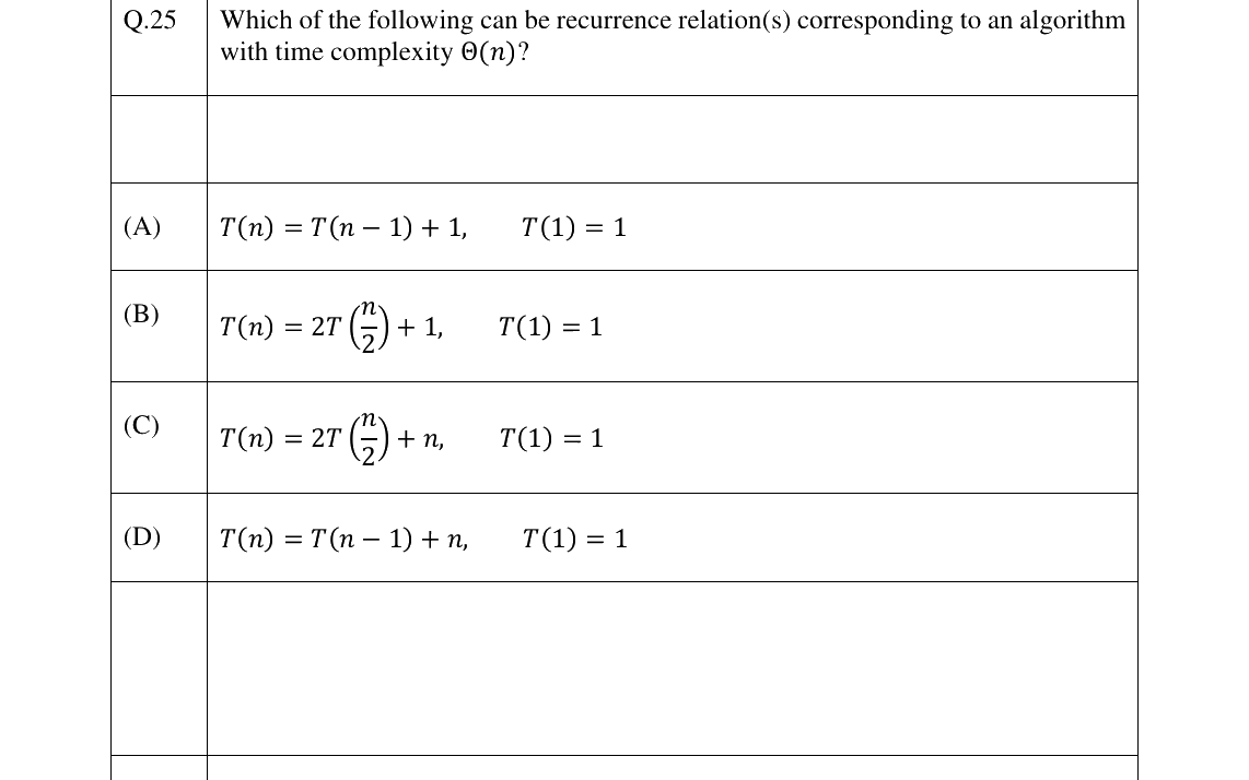 GATE 2026 CS question 25