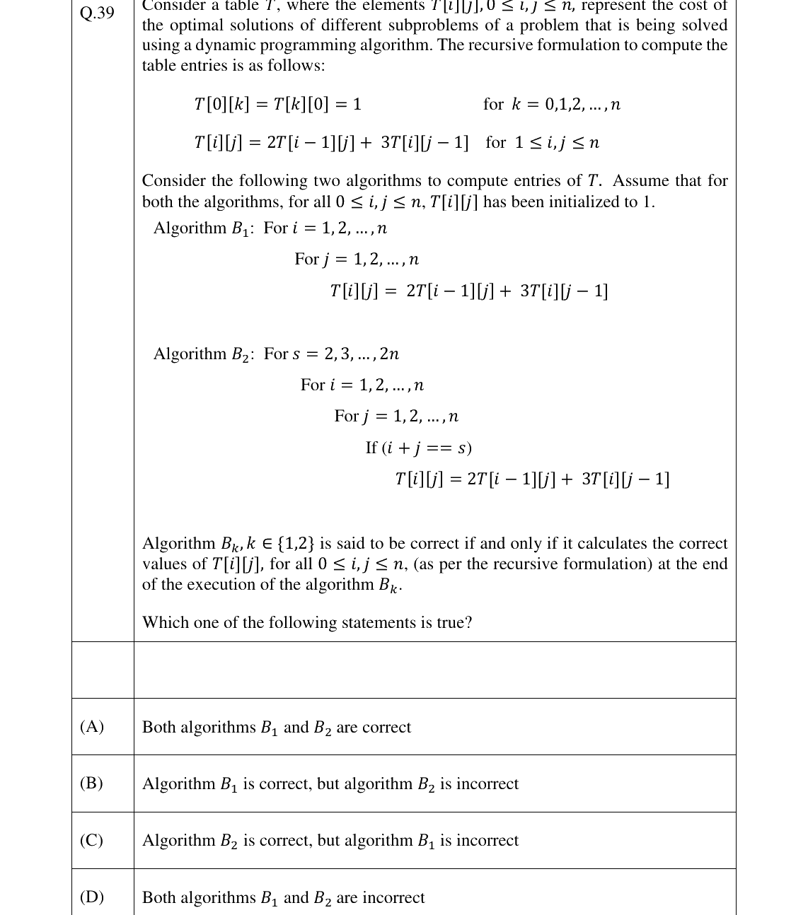 GATE 2026 CS question 39