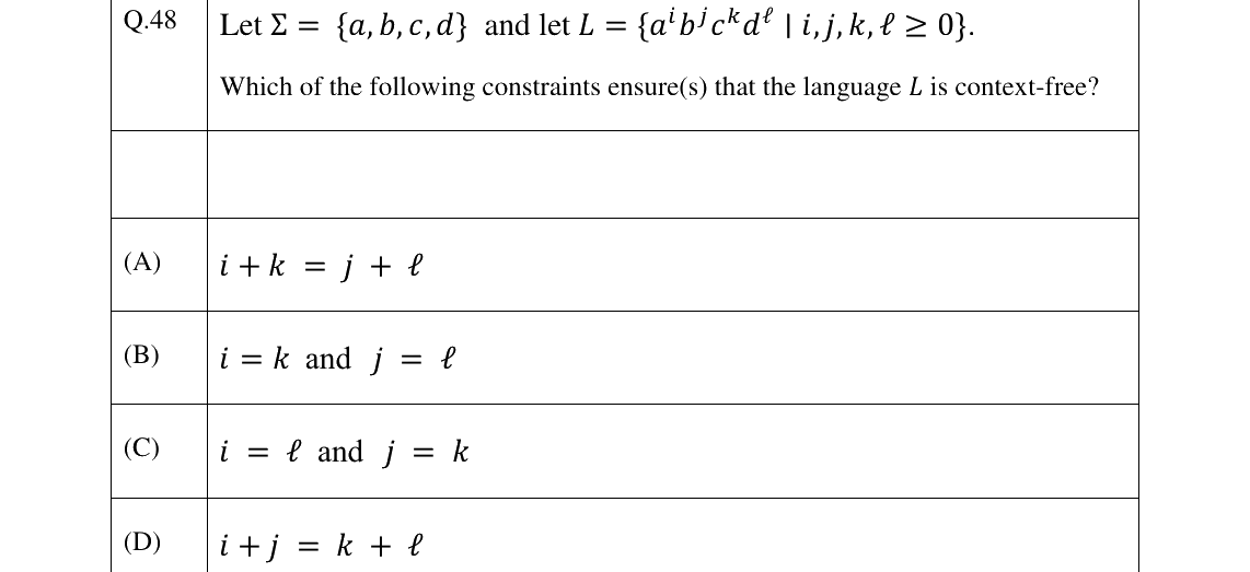 GATE 2026 CS question 48