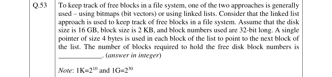 GATE 2026 CS question 53