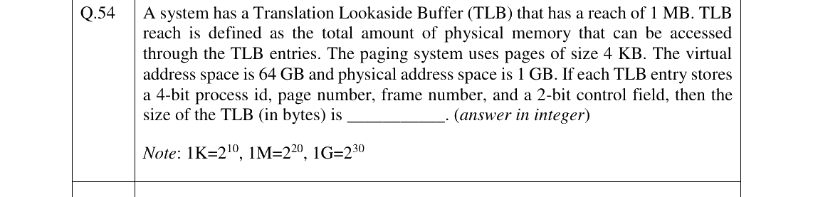 GATE 2026 CS question 54
