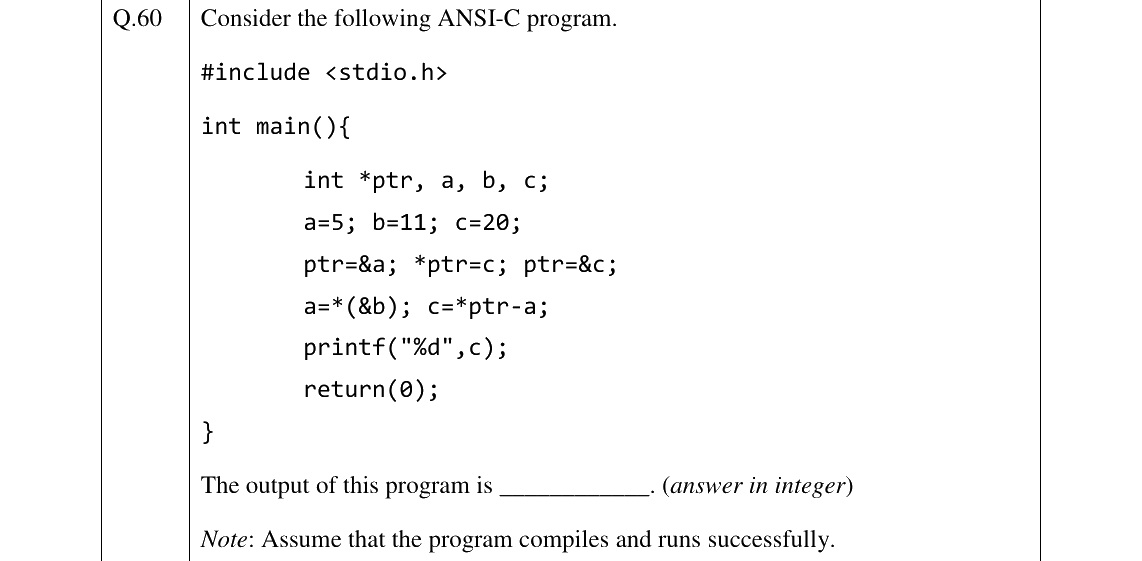 GATE 2026 CS question 60