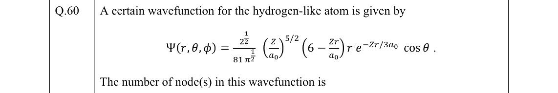 GATE 2022 CY question 60