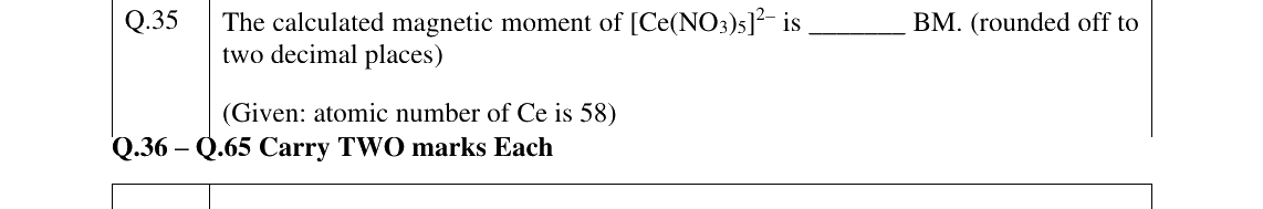 GATE 2023 CY question 35