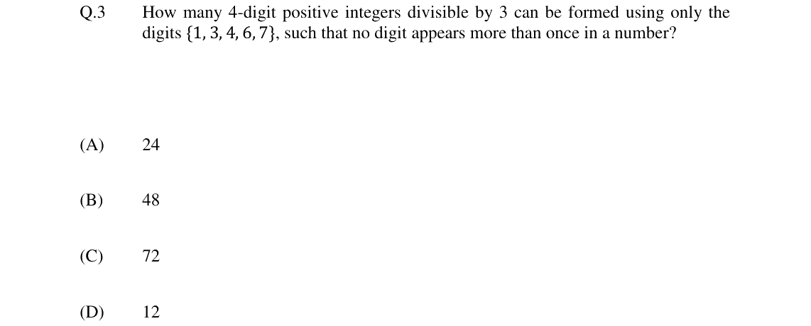 GATE 2024 CY question 3