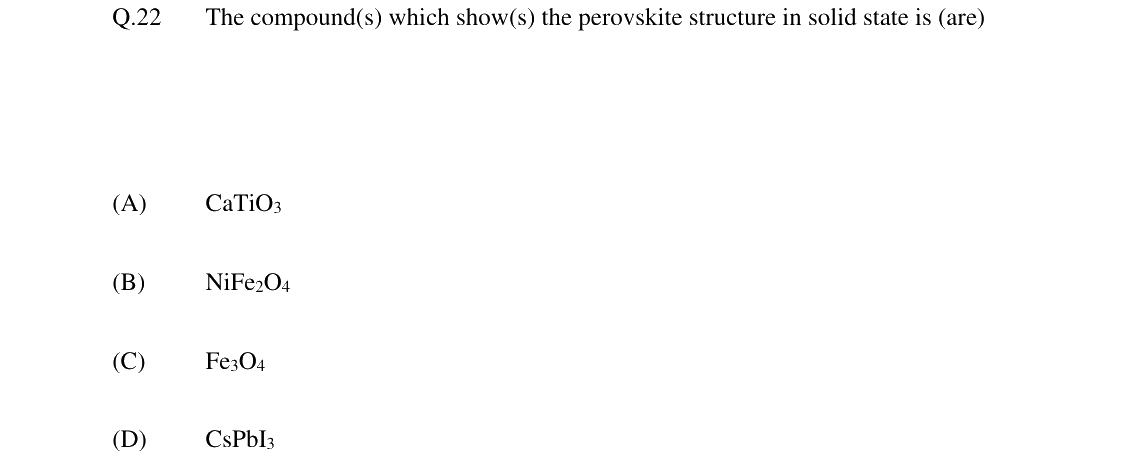 GATE 2024 CY question 22