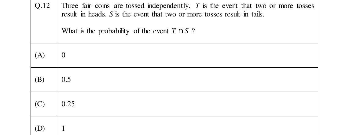GATE 2024 DA question 12