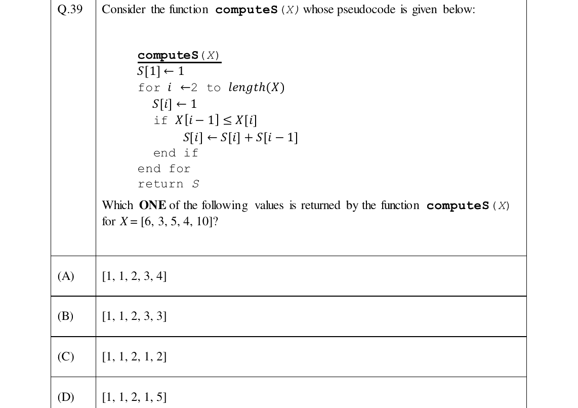 GATE 2024 DA question 39
