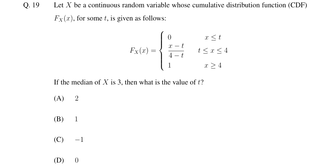 GATE 2025 DA question 19