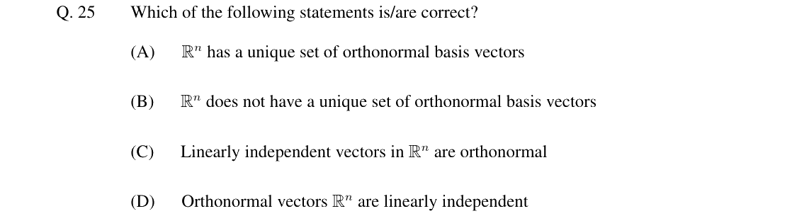 GATE 2025 DA question 25