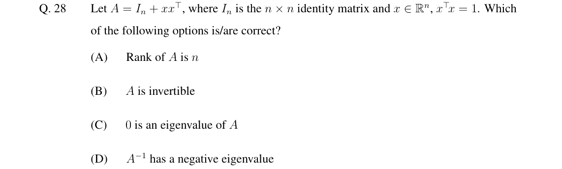 GATE 2025 DA question 28