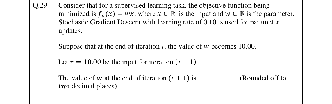 GATE 2026 DA question 29