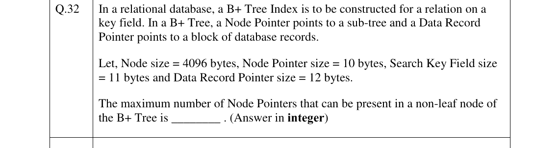 GATE 2026 DA question 32