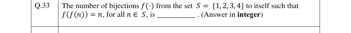 GATE 2026 DA question 33