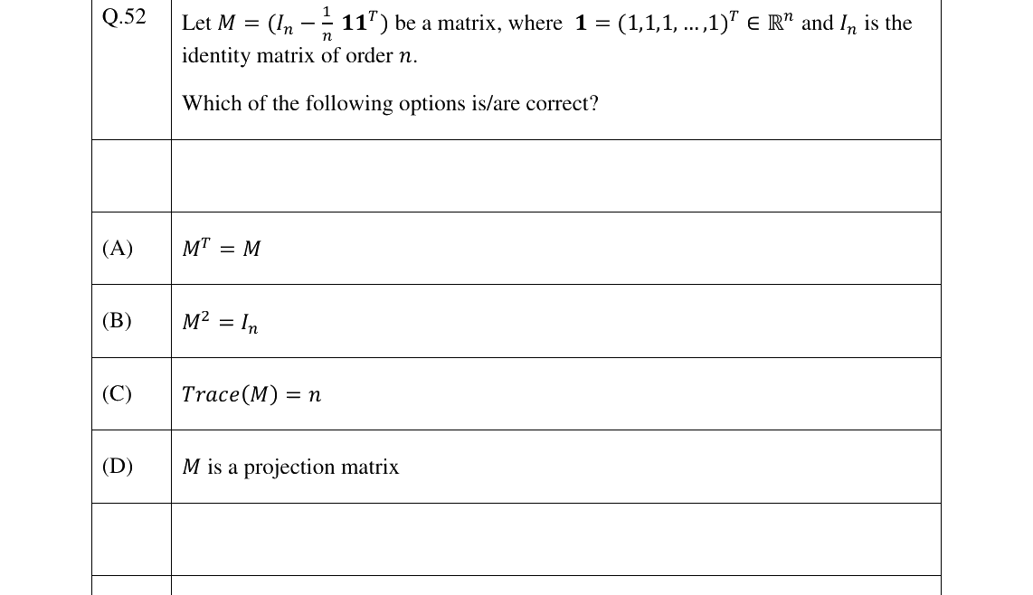 GATE 2026 DA question 52