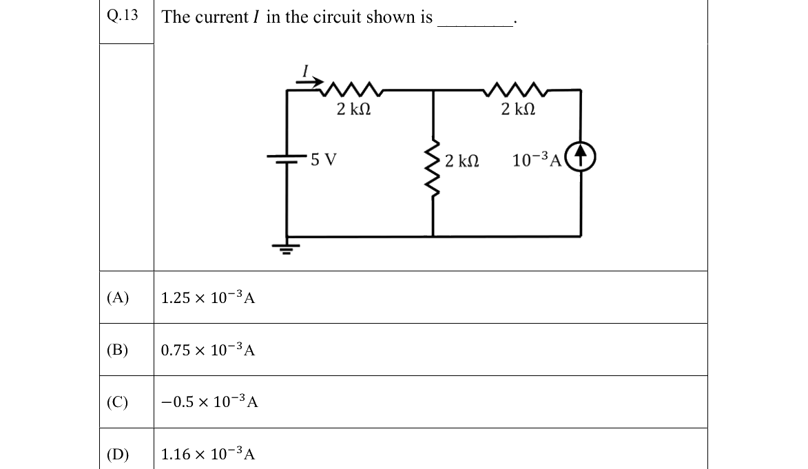 GATE 2022 EC question 13