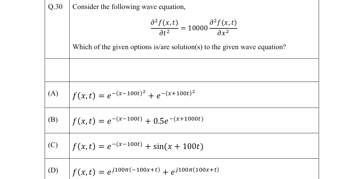 GATE 2022 EC question 30