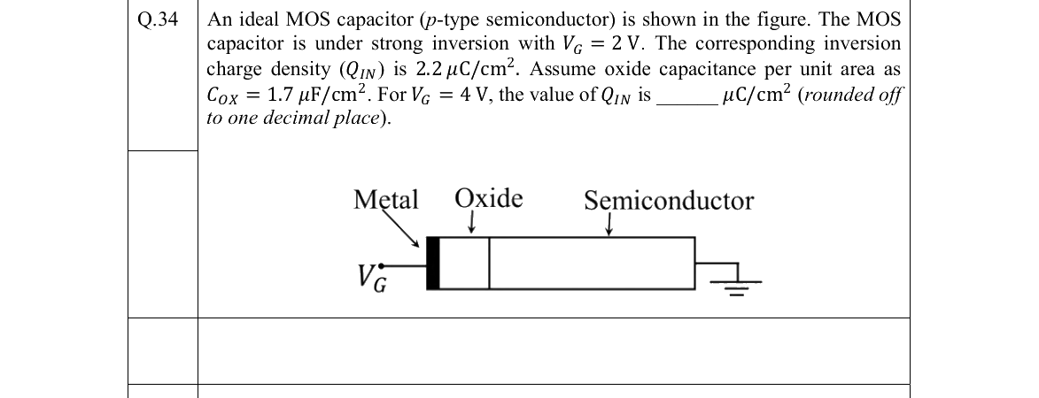 GATE 2022 EC question 34