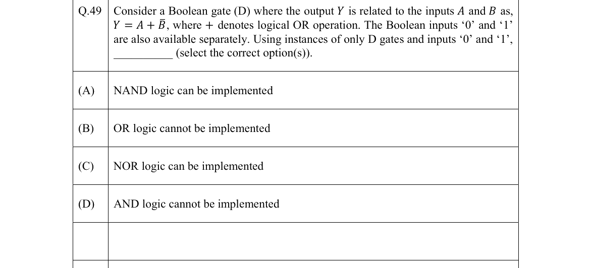 GATE 2022 EC question 49
