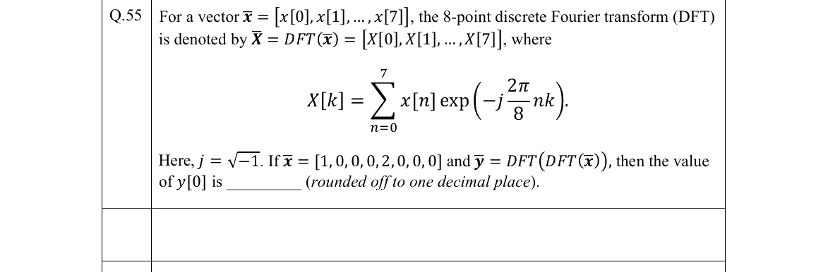 GATE 2022 EC question 55