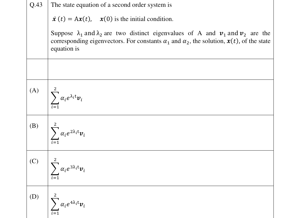 GATE 2023 EC question 43