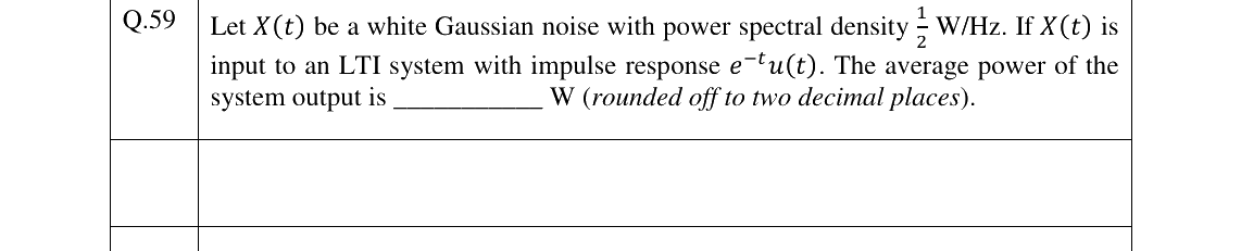 GATE 2023 EC question 59