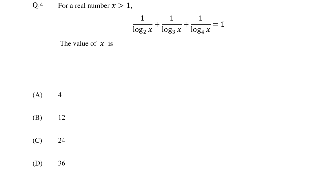 GATE 2024 EC question 4