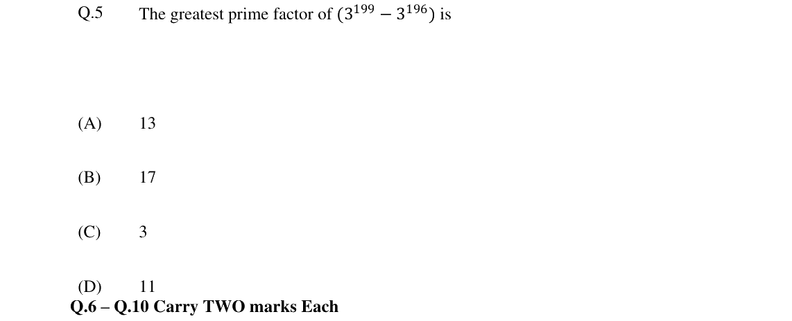 GATE 2024 EC question 5