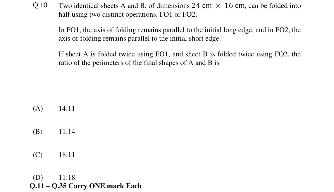 GATE 2024 EC question 10