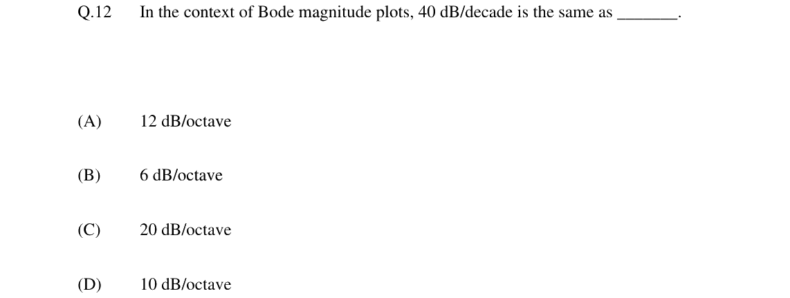 GATE 2024 EC question 12