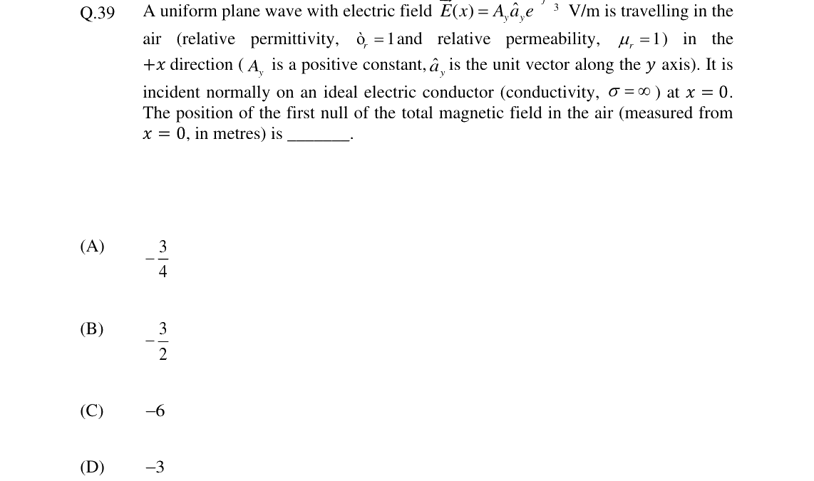 GATE 2024 EC question 39