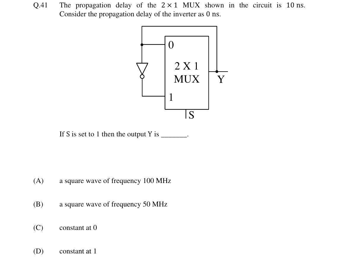 GATE 2024 EC question 41