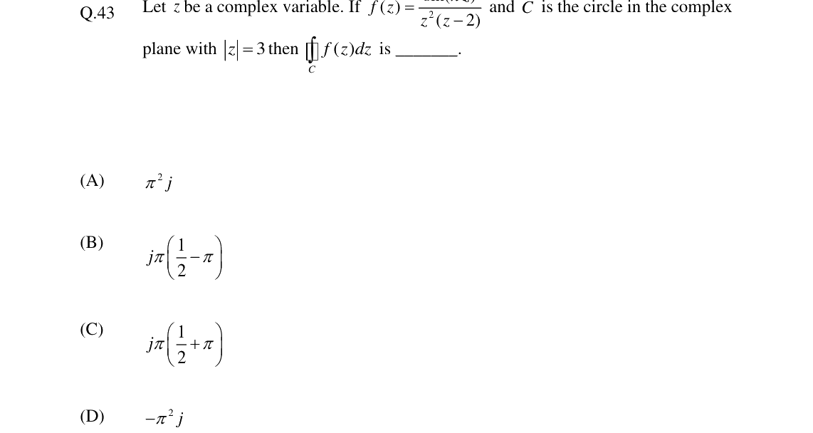 GATE 2024 EC question 43