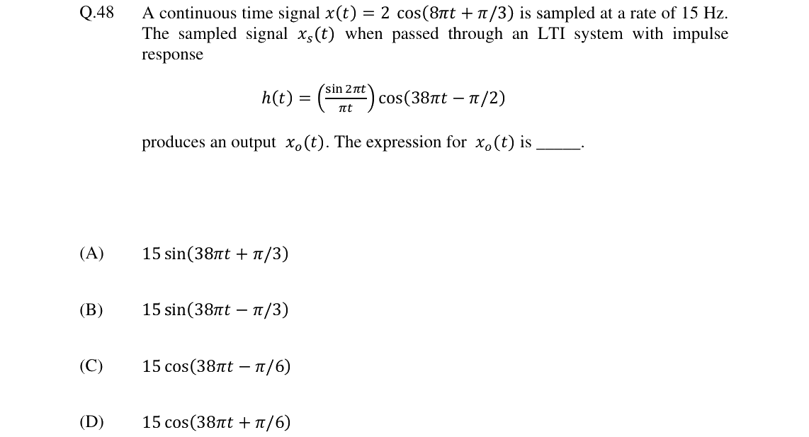GATE 2024 EC question 48