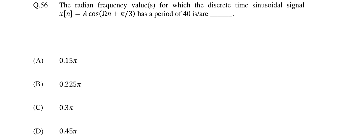GATE 2024 EC question 56