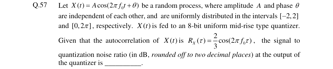GATE 2024 EC question 57