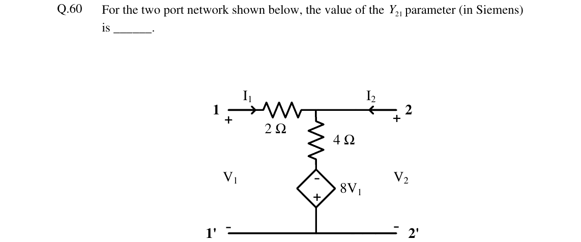 GATE 2024 EC question 60