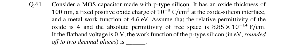 GATE 2024 EC question 61