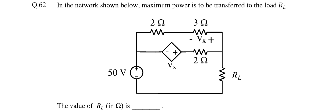 GATE 2024 EC question 62