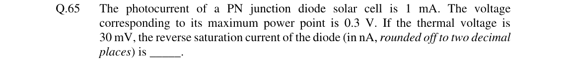 GATE 2024 EC question 65