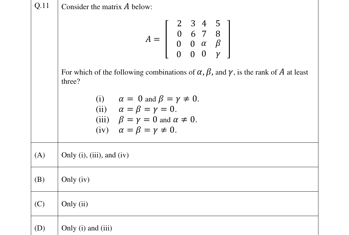 GATE 2025 EC question 11