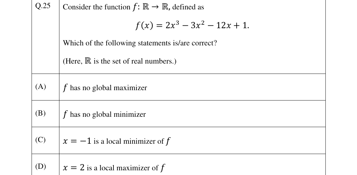 GATE 2025 EC question 25
