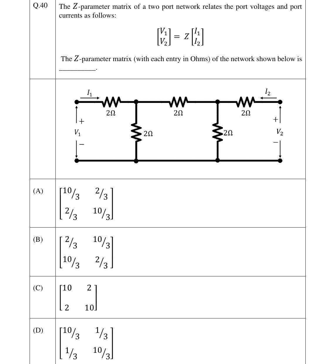 GATE 2025 EC question 40