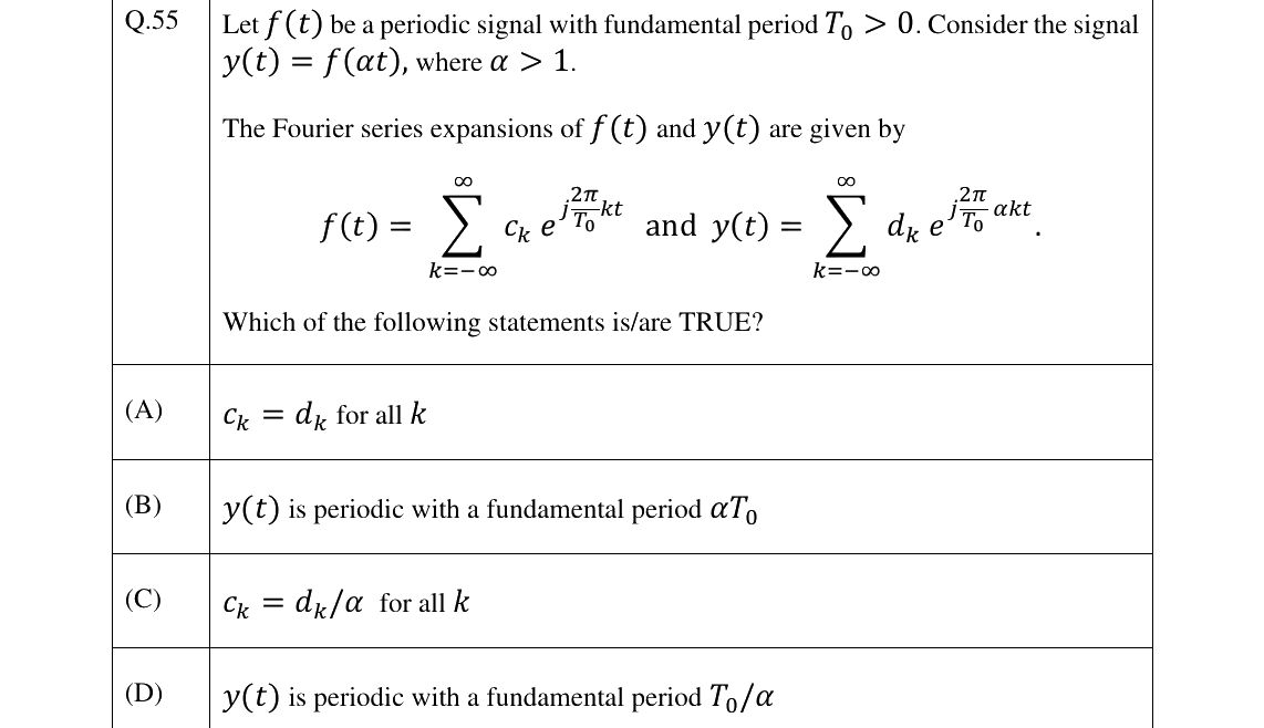 GATE 2025 EC question 55