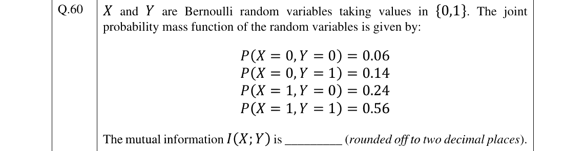 GATE 2025 EC question 60