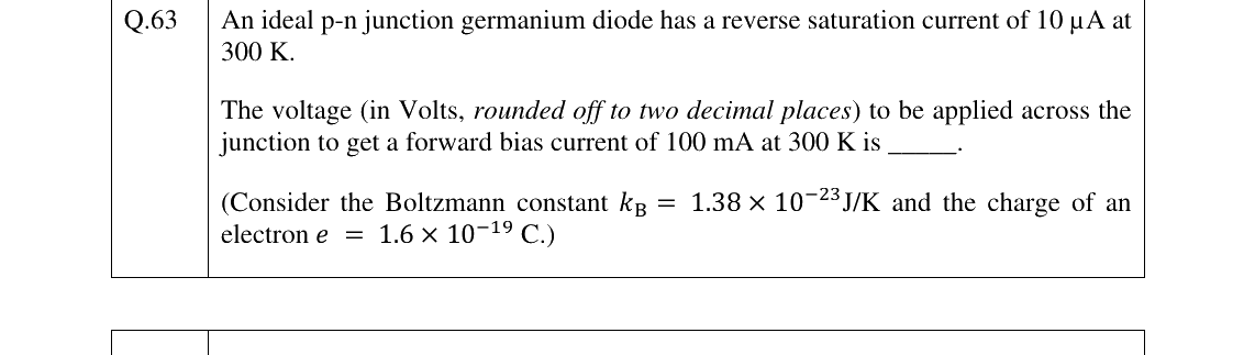 GATE 2025 EC question 63